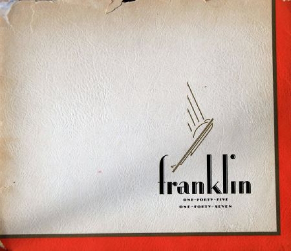 Franklin 145 Modelprogram 1930 Carbrochure (2401)
